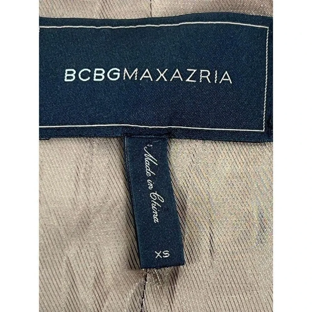 BCBG MAXAZRIA‎ Norton khaki hilo faux suede cropped jacket sz XS